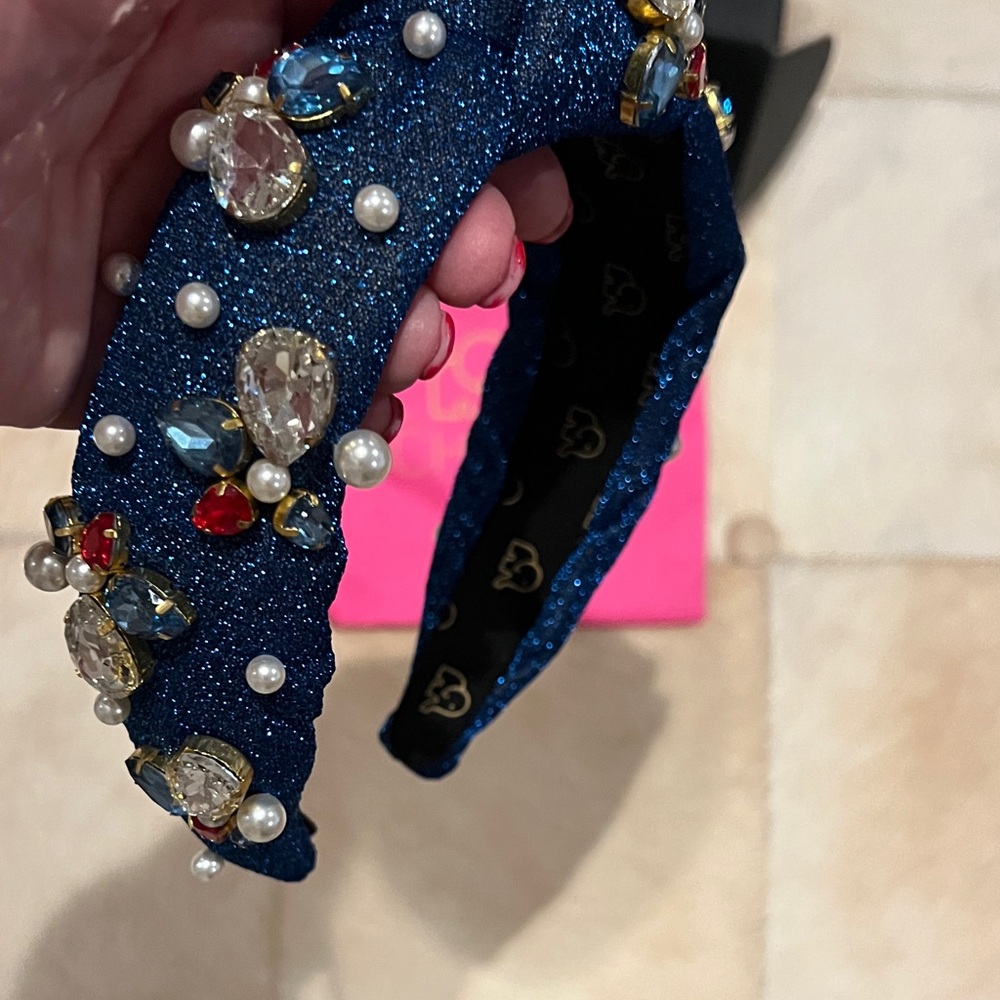 Fabulous Blue Embellished Headband by Schwab. Absolutely stunning!
